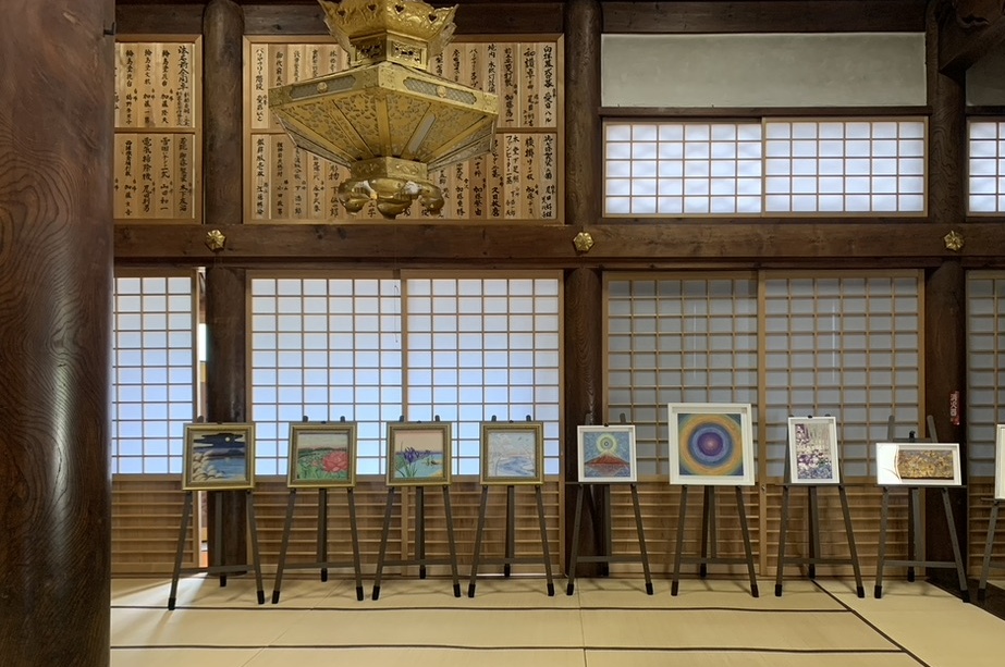 奉納祭にて白峰・林西寺展示